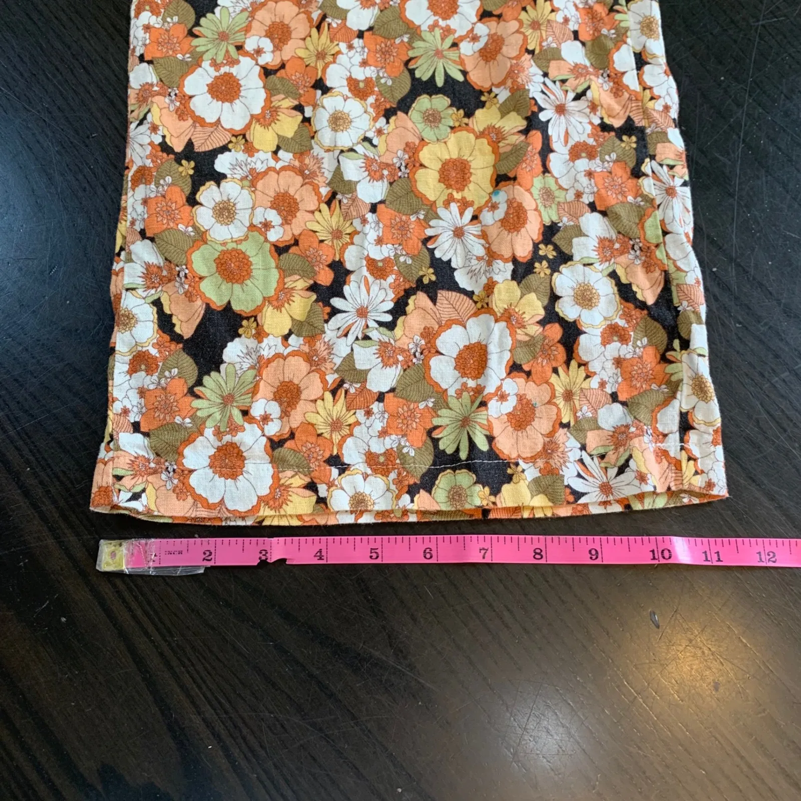 Haver + Blair Floral Wide Leg Pants High Waist Retro Boho Small S Coastal Beachy - Image 14