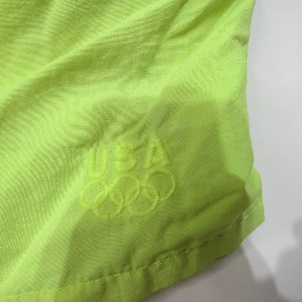 Vintage JCPENNEY Team USA Olympics Nylon Athletic Shorts 90s Neon adult M Yellow Size M - Image 3