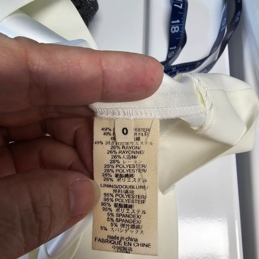 L'Agence Womens Lace Sheath Dress By Revolve Size 0 Gray Lace Over White Coquett - Image 7