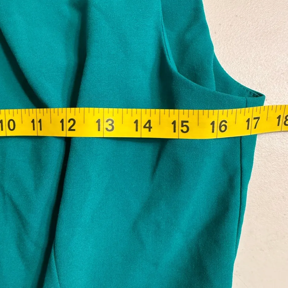 AB studio Elegant Teal Sleeveless Dress - Image 3