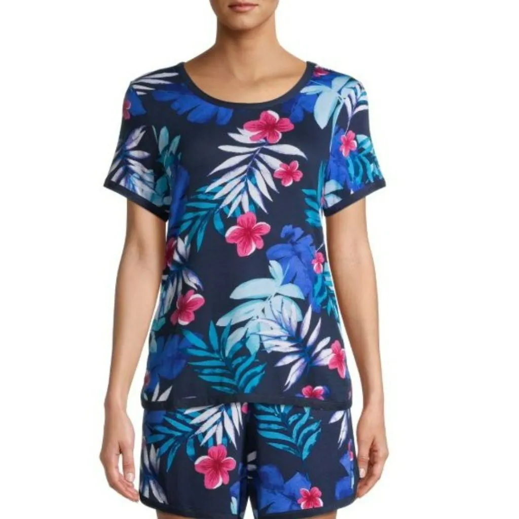 NWT Secret Treasures Essentials Women’s Large Crew Neck Sleepwear Top Pajama Blue Size undefined - Image 2