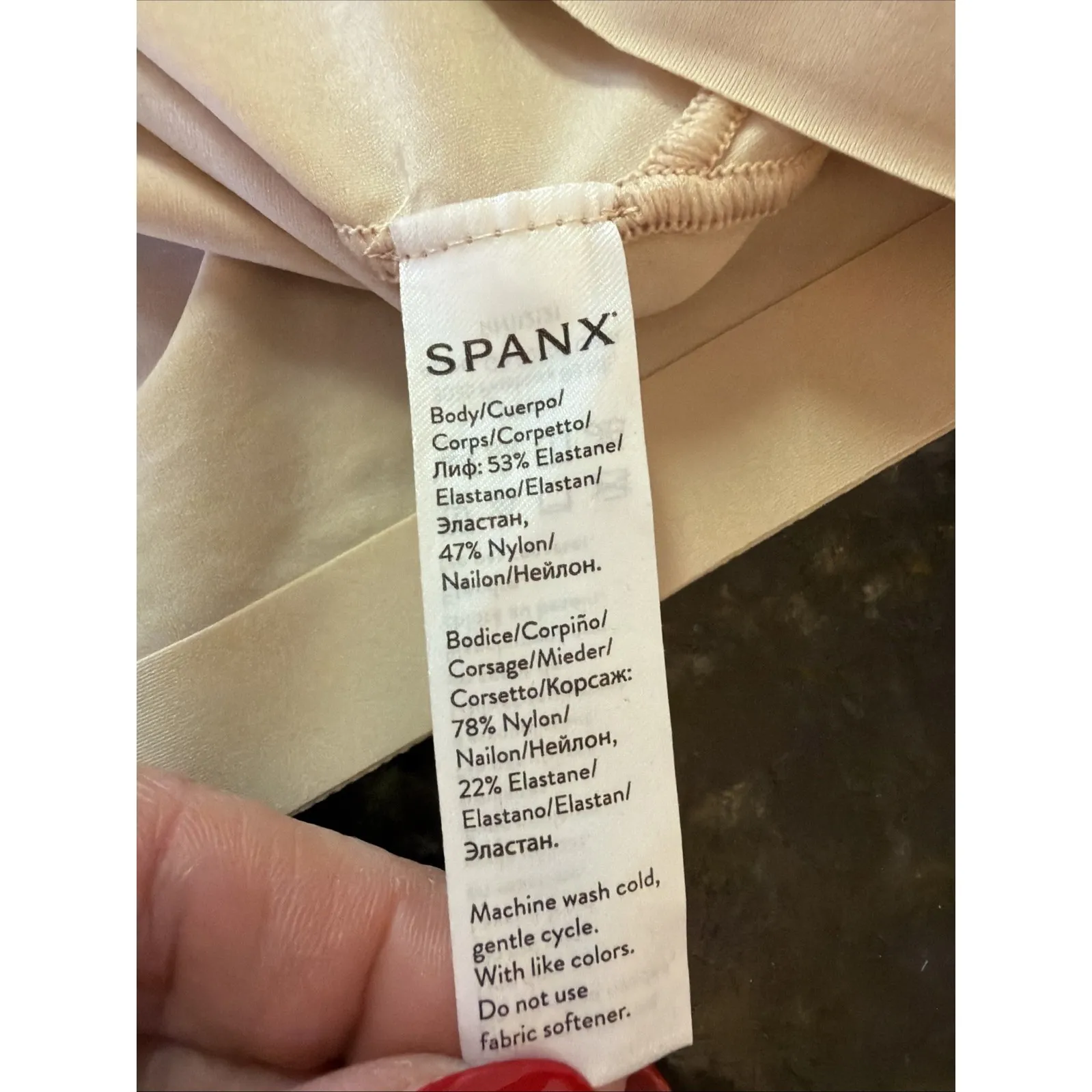 SPANX Tank Top Womens XL Thinstincts Lightweight Shaping Baselayer Beige Shape - Image 3