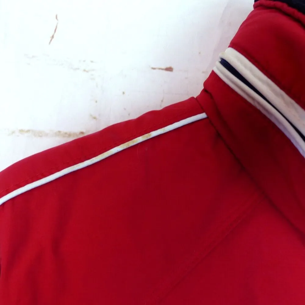Obermeyer VTG Ski Jacket Women 10 Red White Velocity Hydro Block Hooded Gorpcore - Image 5
