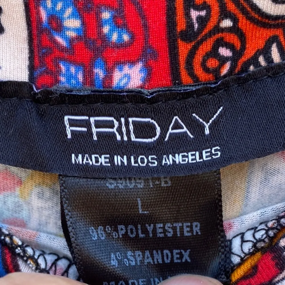 Woman’s Bohemian Maxi Skirt Friday Los Angeles Size L Vibrant Colors Festival Blue Size L - Image 3