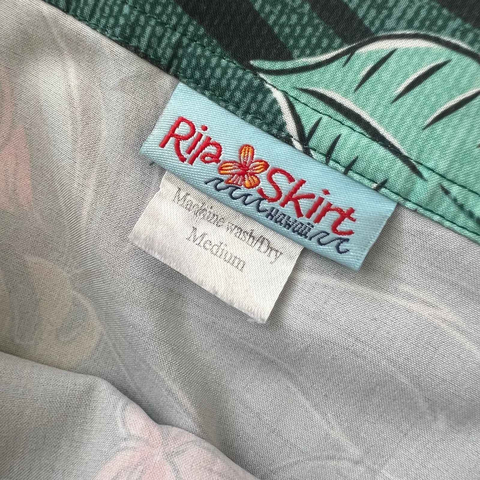 RipSkirt Hawaii Length 2 20” Green Bali Jungle Green Tropical Adjustable Wrap M Size M - Image 2