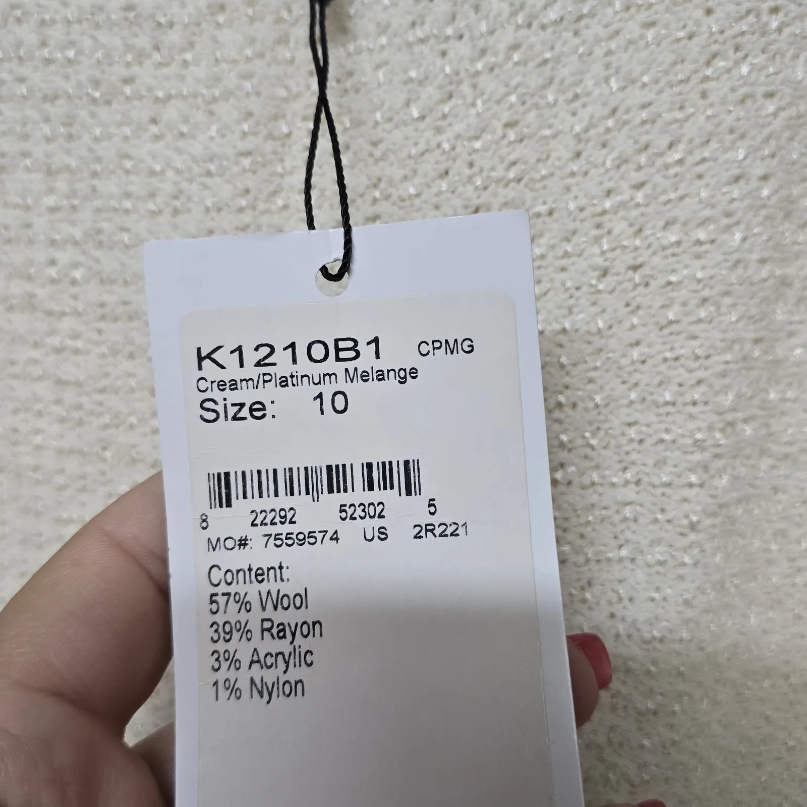 St. John Couture Dress Size 10 Cream Platinum Melange Bouclé Knit Sleeveless NWT - Image 4