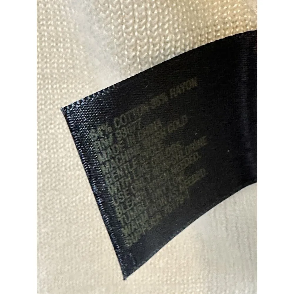 Tunic Sweater Sleeveless Open Knit Ivory Crewneck Size XL Worthington JcPenney - Image 5