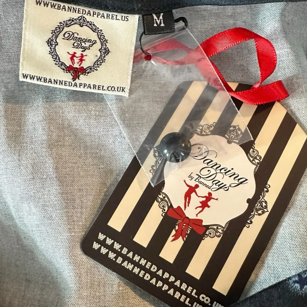 Banned Apparel Retro 50s Woodland Owl Lone Traveller Dress Medium NWT Rockabilly - Image 10