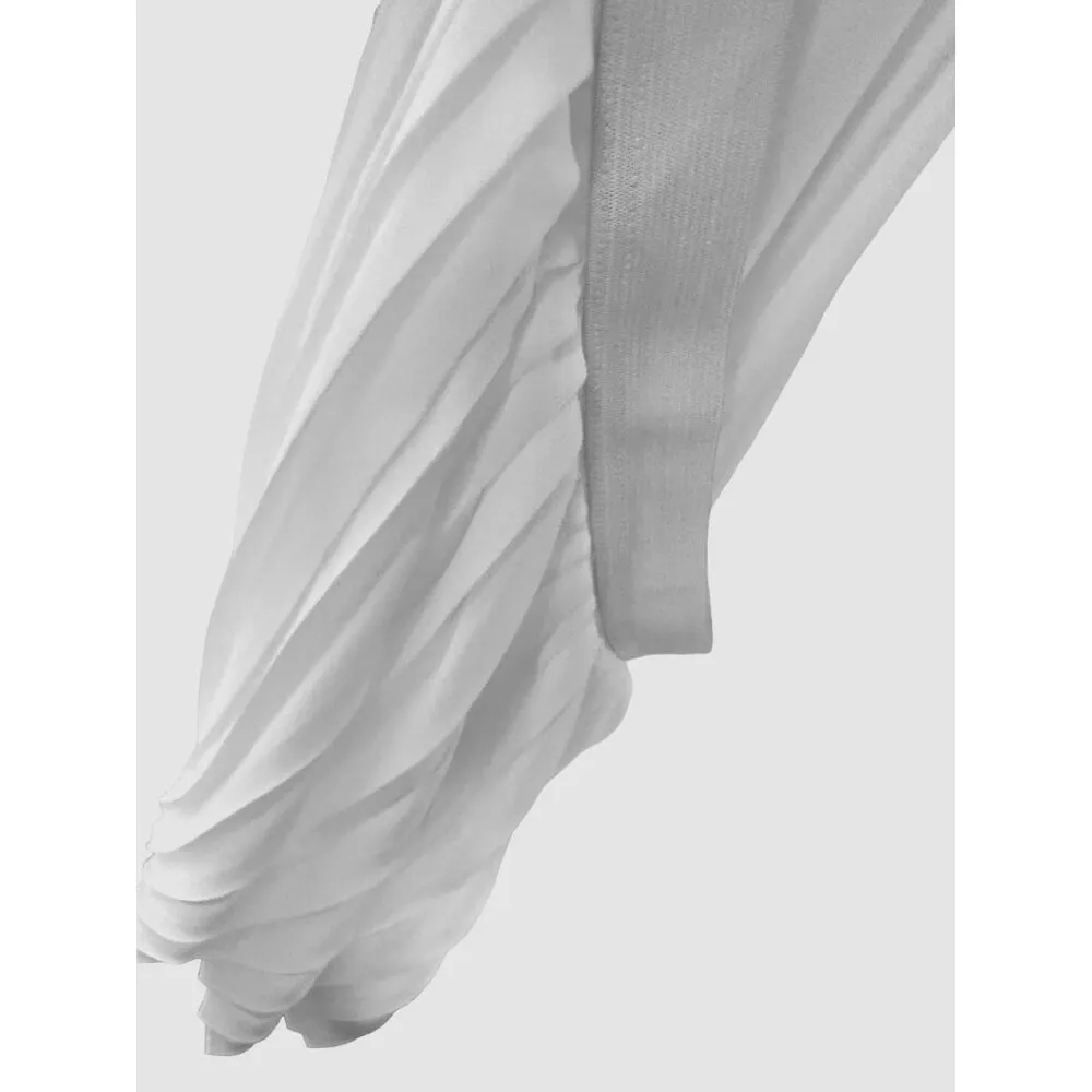 Grace Elements Women Vintage Pleated Skirt White - Flowy & Fabulous for Twirling - Image 5