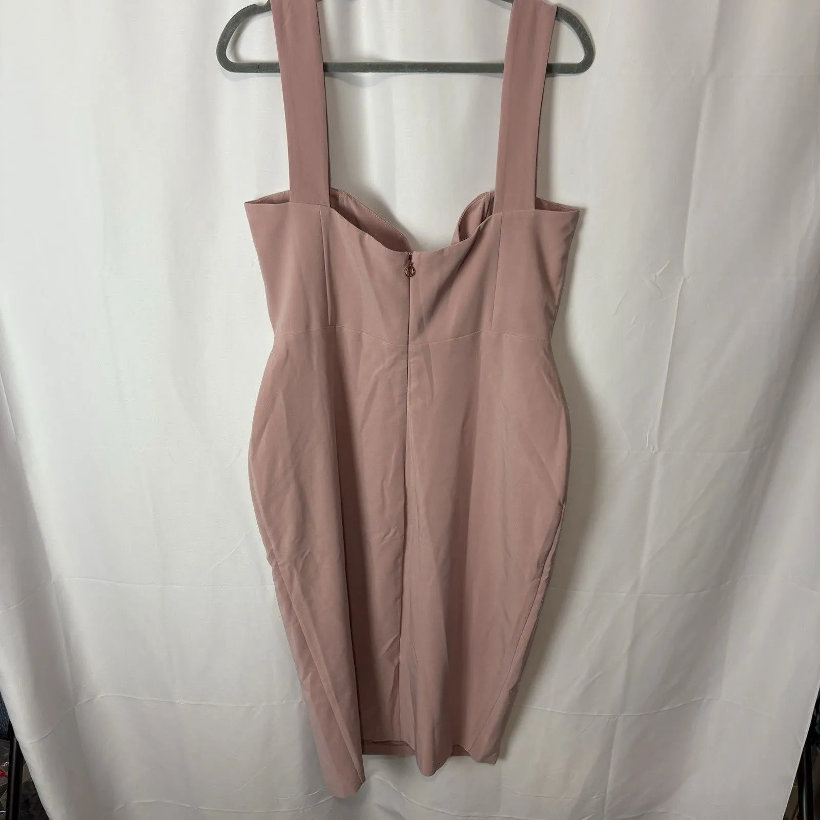 NWT Revolve Nookie Divine Dusty Rose Sweetheart Midi Dress Women’s Size XXL Pink - Image 10