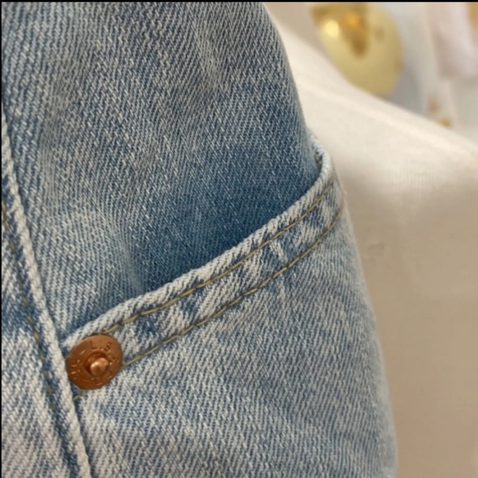 Levi's Denim Jeans 20 Wide Leg Crop Plus Size High-Rise Levi Strauss Heritage - Image 14