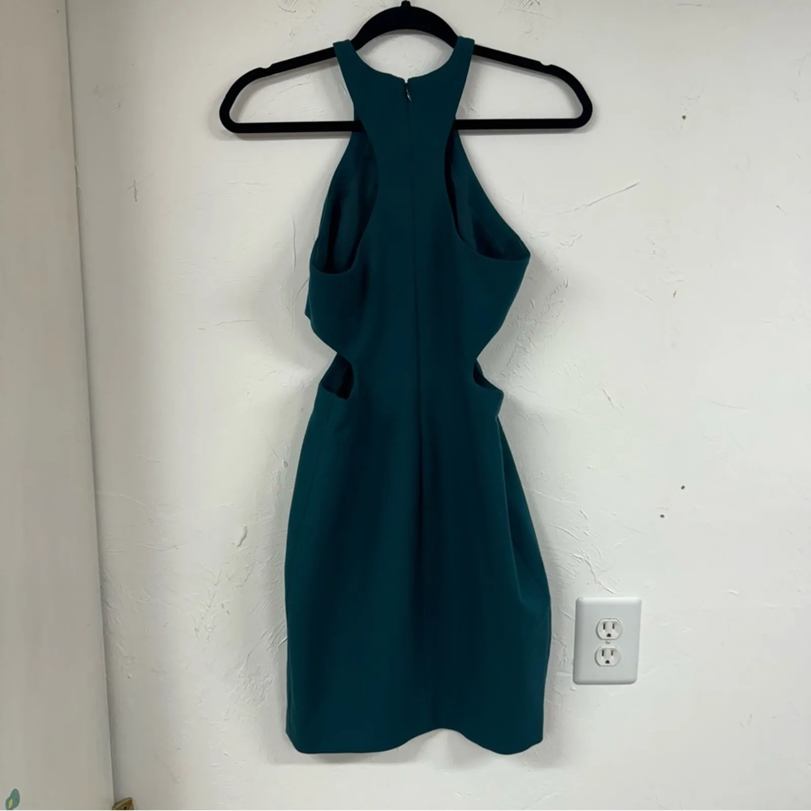 Cinq a Sept Green Sleeveless Cut Out Mini Bodycon Dress Womens 2 Baddy Party - Image 7