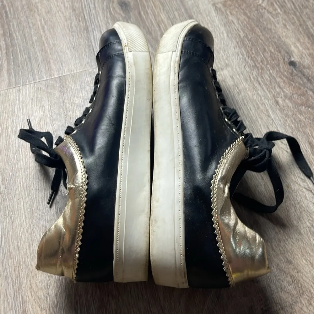 Torrid Black and Gold Sneakers - Image 10