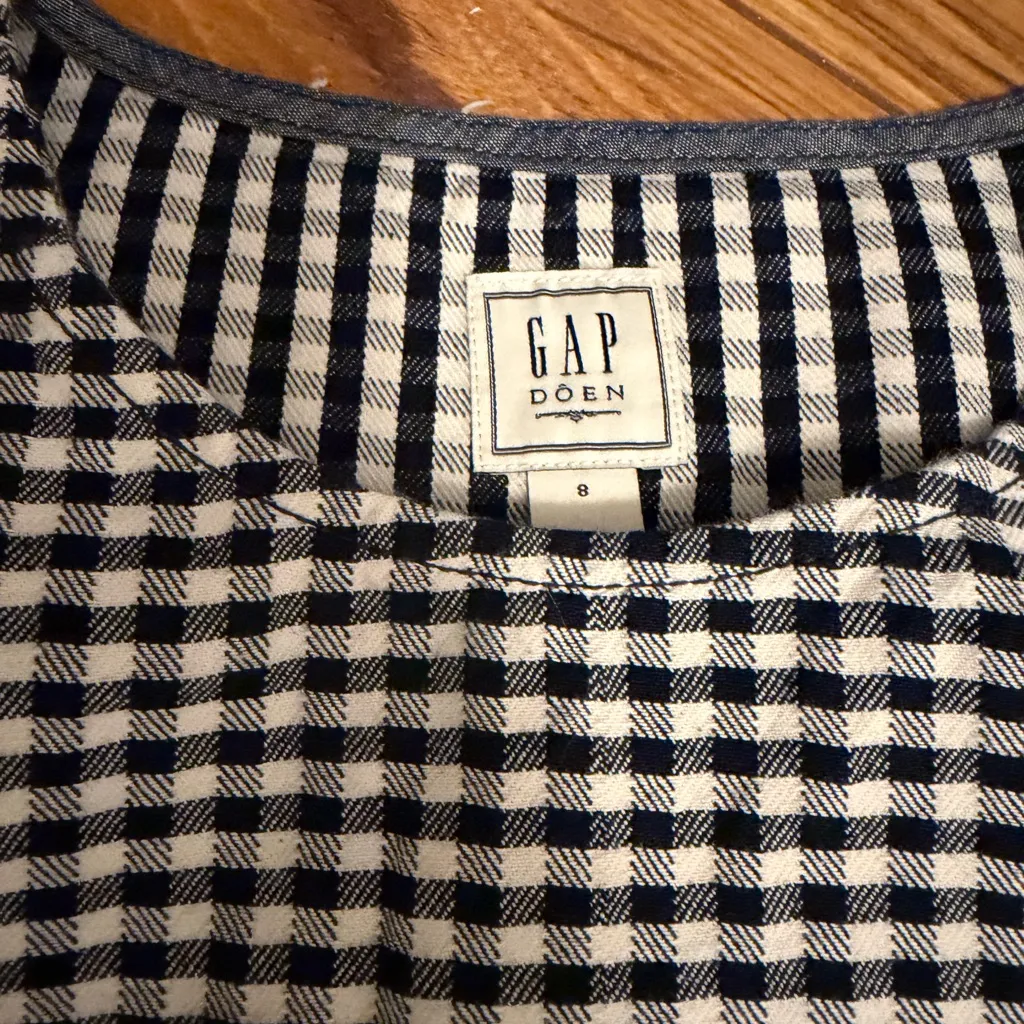 Gap × DÔEN Gingham Denim Mini Dress NWT - Image 5
