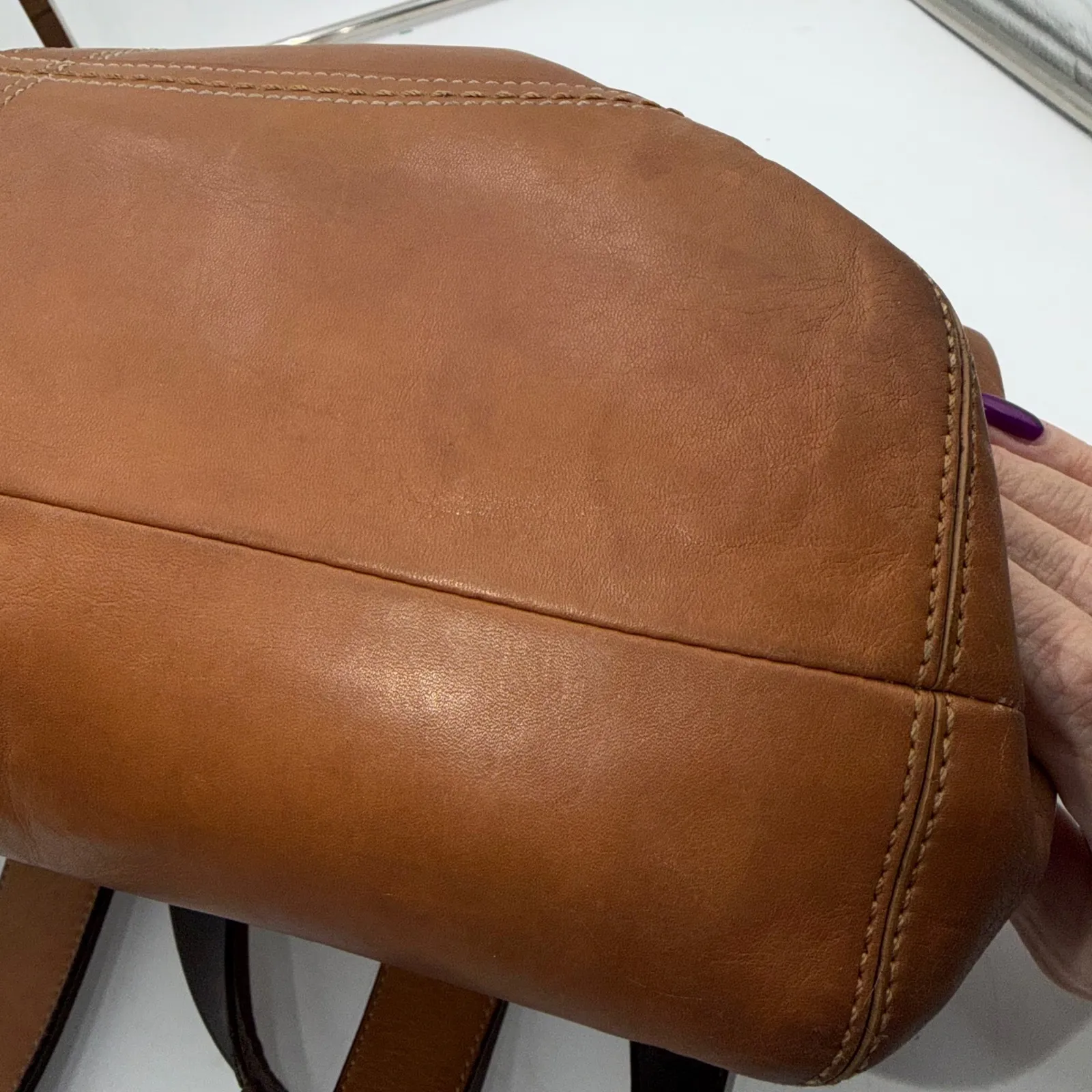 Coach Soho Tan Leather  Buckle Shoulder Bag 7548 - Image 12