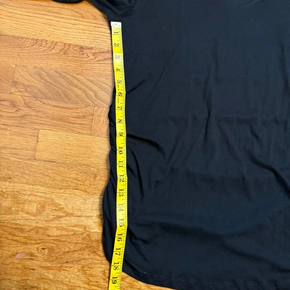 Isabell Maternity Womens XL Black Long Sleeve Scoop Neck Shirt Basic Casual New - Image 5