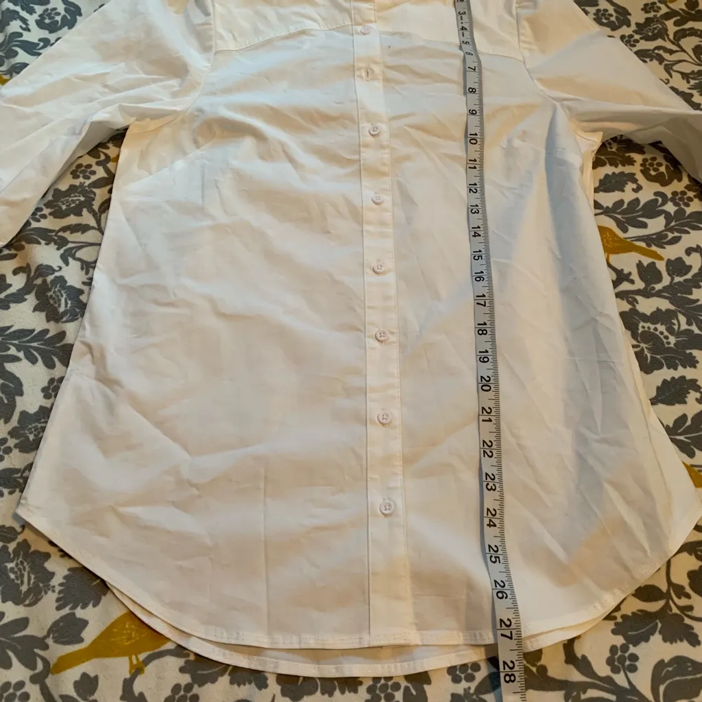 Urban Outfitters White Button Down Blouse NWT Sz M - Image 3