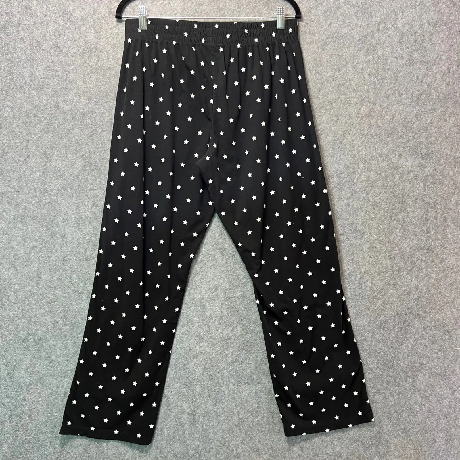Calvin Klein Sleepwear Black Star Print Pajama Pants Lounge Bottoms Large‎ - Image 5