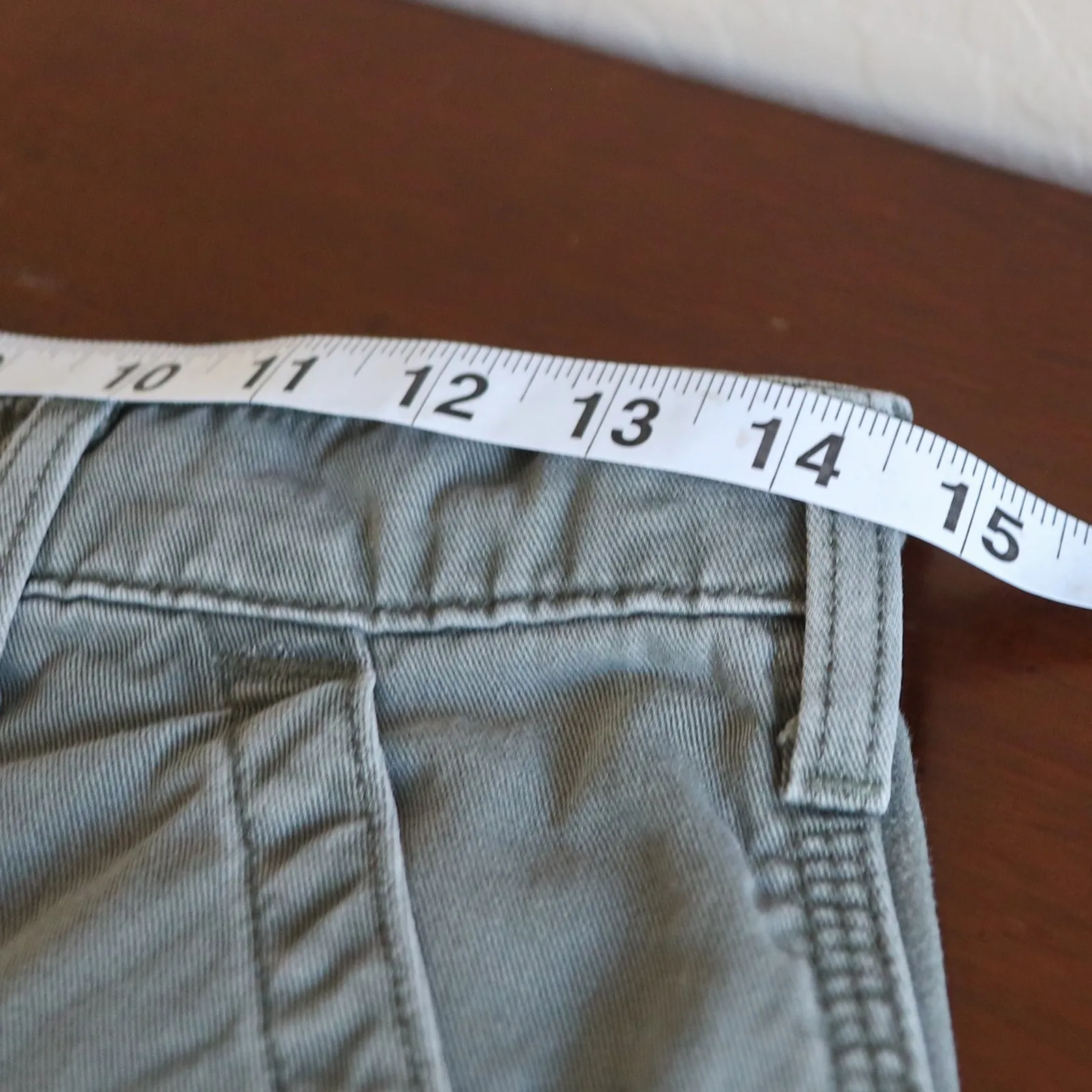 Vintage Ralph Lauren Polo Jeans Co Carpenter Shorts Women's 10 Utility USA‎ Y2K Gray - Image 13