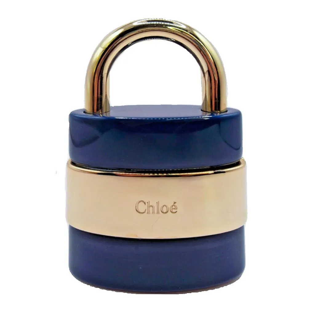 CHLOE Paddington Navy Blue Leather Tote Hand Bag CHLOE Padlock - Image 3