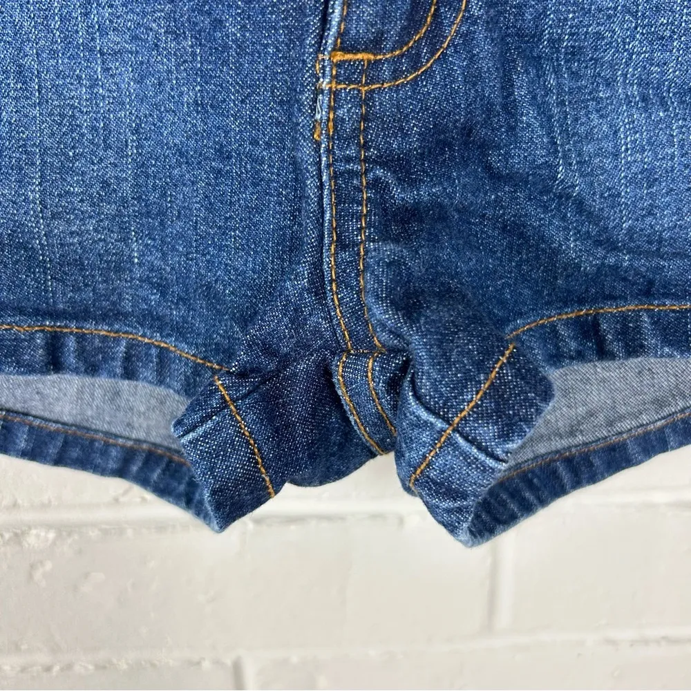 Lilu Vintage Y2K Low Rise Denim Shorts Size 5 Blue - Image 5