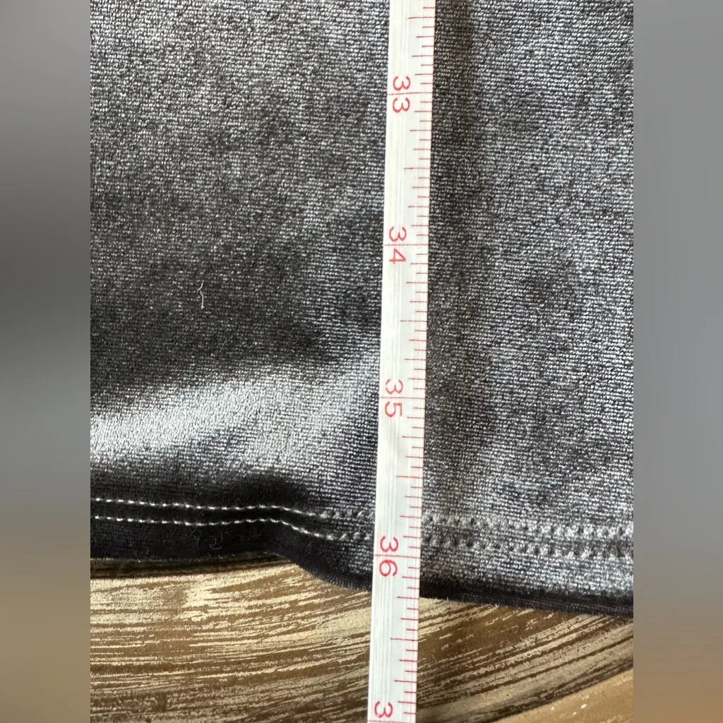 🌸Gibson Latimer Crushed Velvet Silver Dress Size Medium - Image 8