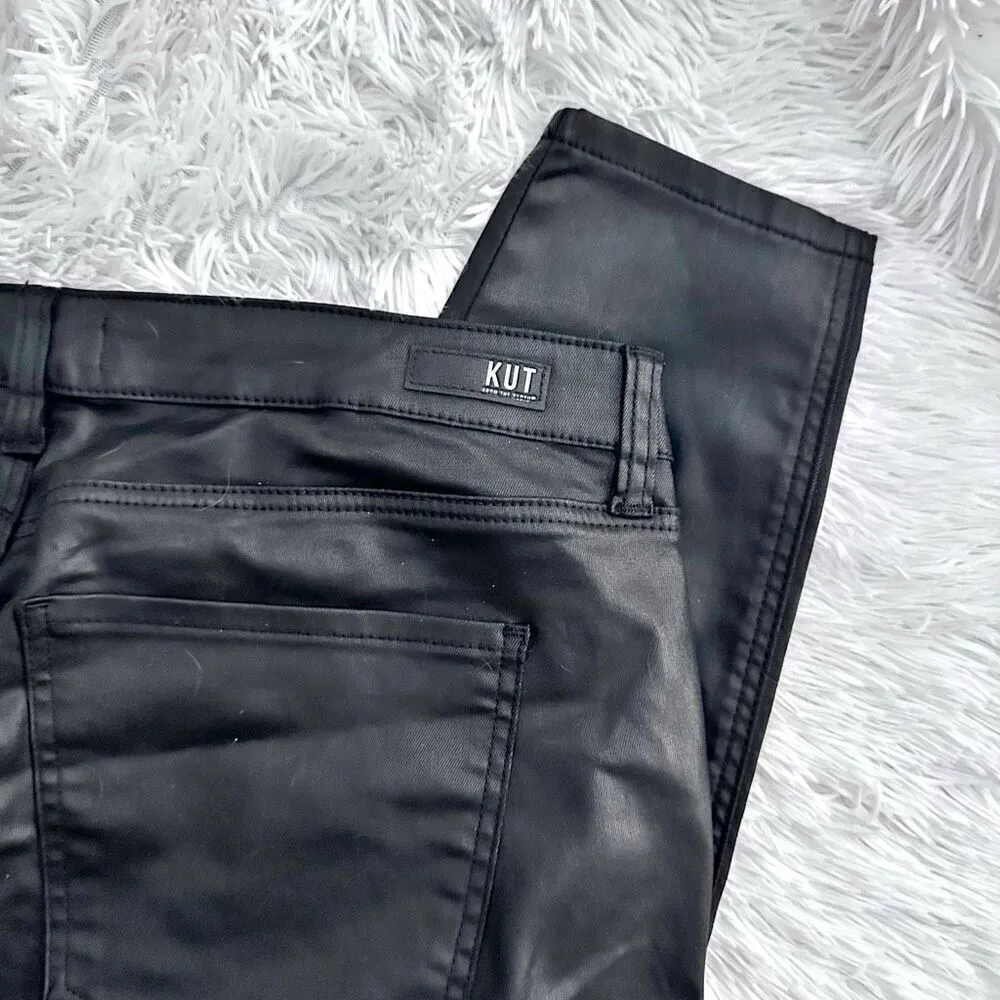 KUT FROM THE KLOTH | Women's Donna High Waist Ankle Skinny Coated Black - Image 7