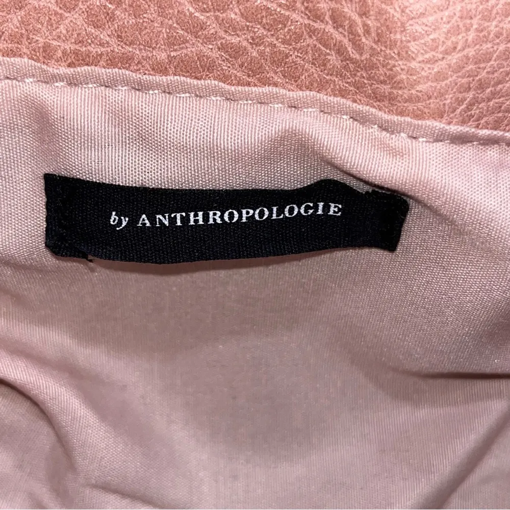 Anthropologie Aidy Pink Faux Leather Barrel Bag - Image 11