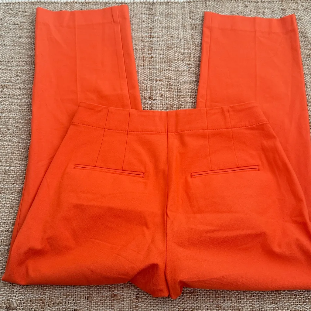 ANN TAYLOR The Pencil Sailor Pant In Twill In Flame Azale 0P - Image 10