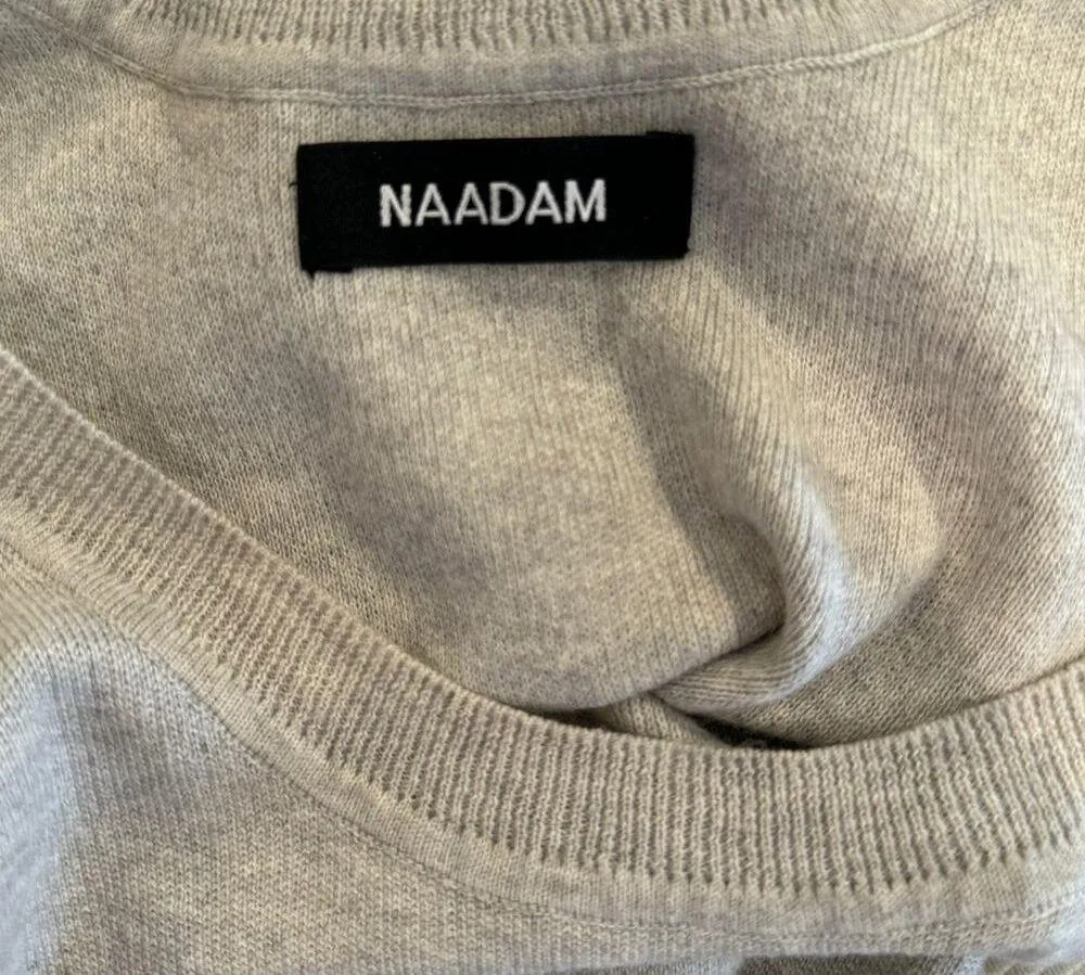 Naadam Cotton Cashmere Blend Jumpsuit Size XS Gray - Image 4