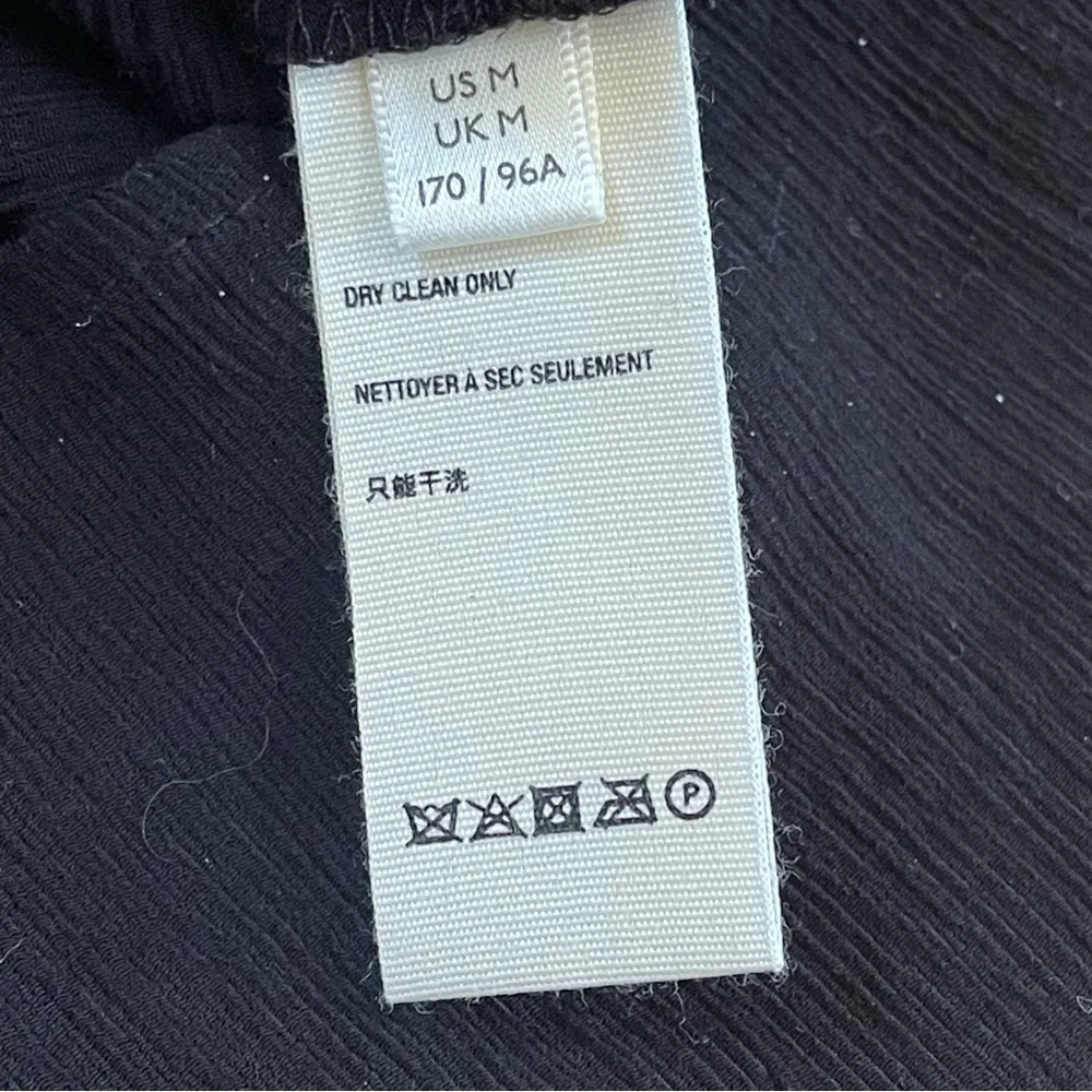 Free People Check On It Draped Wrap Top Hi-Low long sleeve Viscose Black Sz M - Image 13