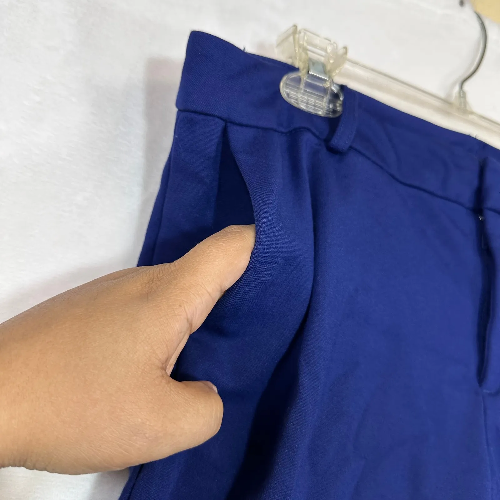 Kut From The Kloth 12 Royal Blue Pants Slacks Stretch Chino‎ Slim High Rise Bold - Image 2