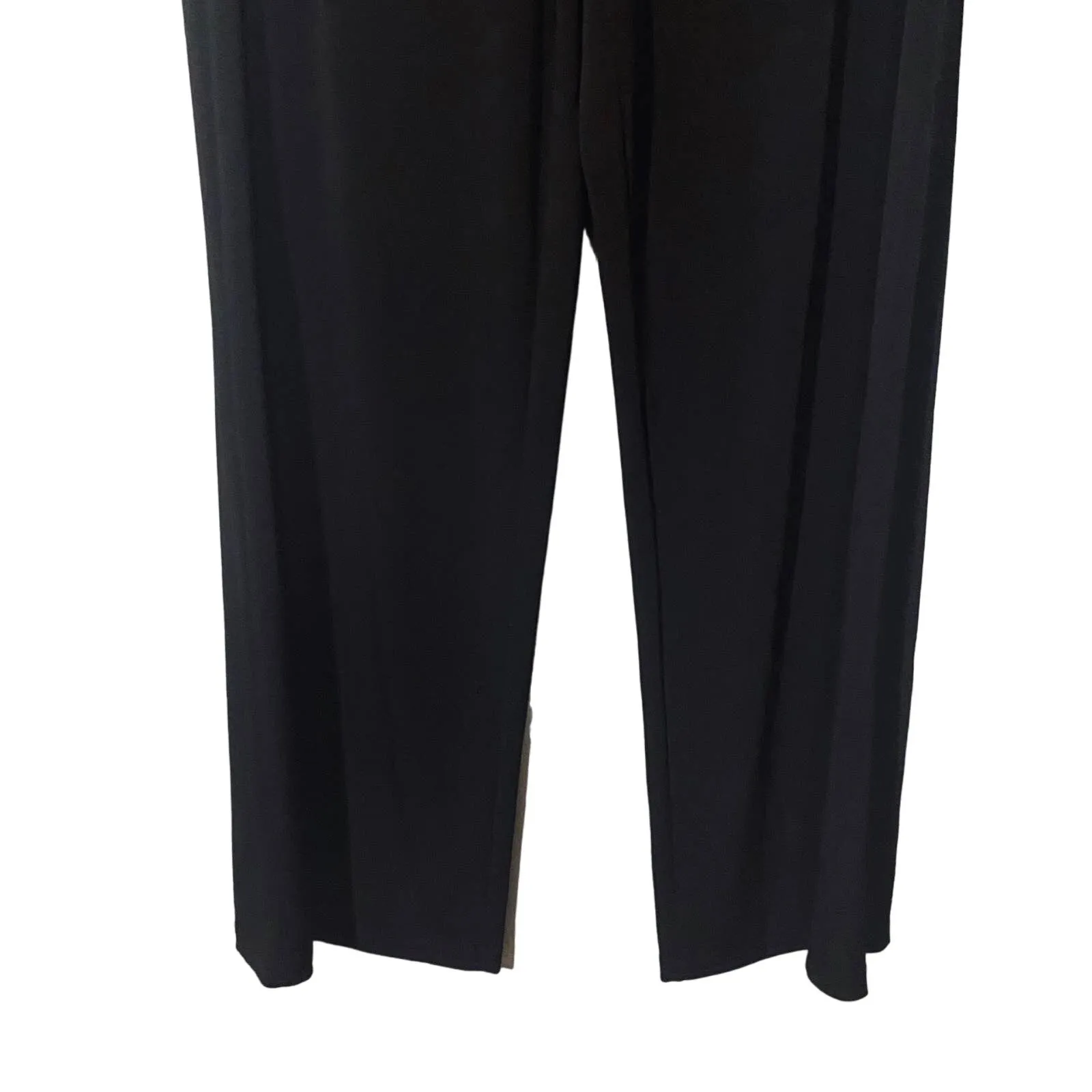 Apt. 9 Black Stretch Career Ruched Sides Pull On Pants Formal Slacks Women Sz M Size M - Image 10