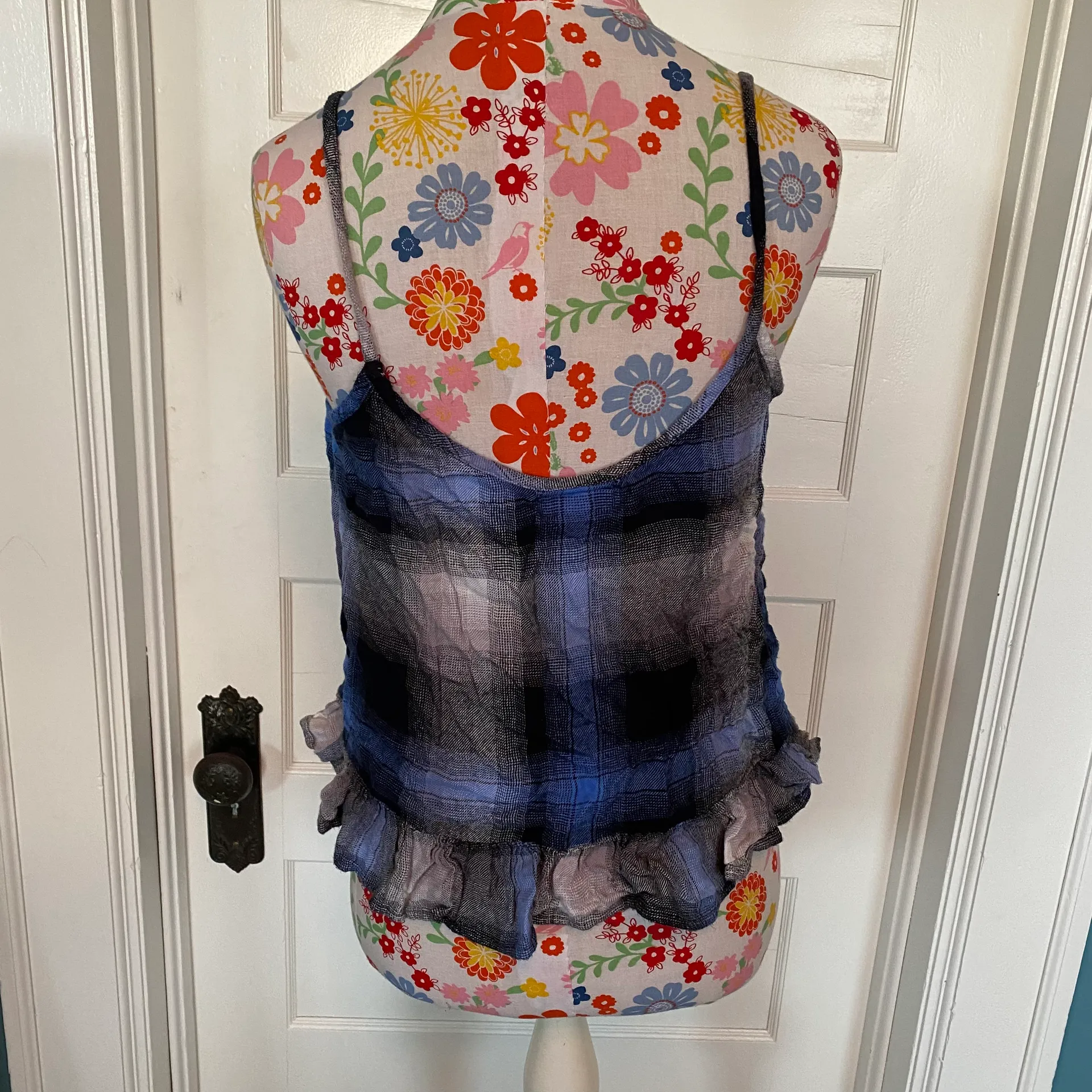 Flannel Peplum Tank  - Image 3