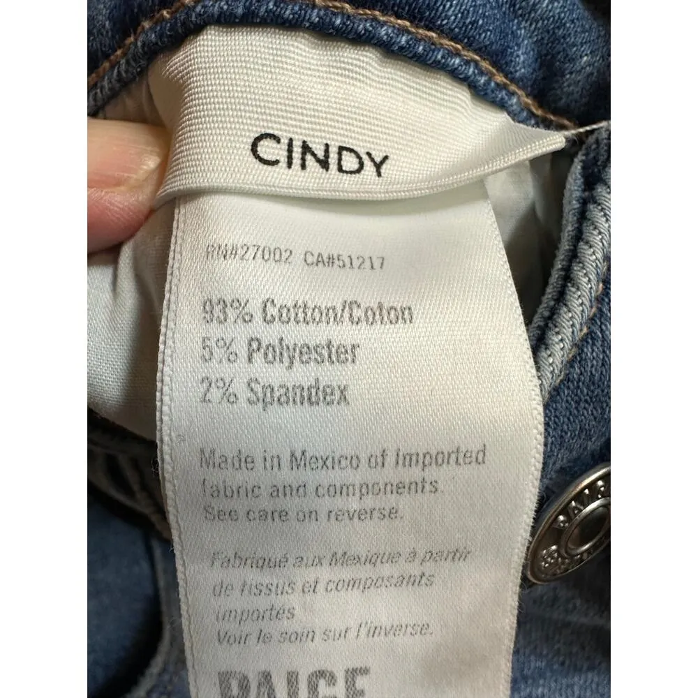 Paige Cindy Raw Hem High Waist Ankle Straight Leg Jeans 32 - Image 15