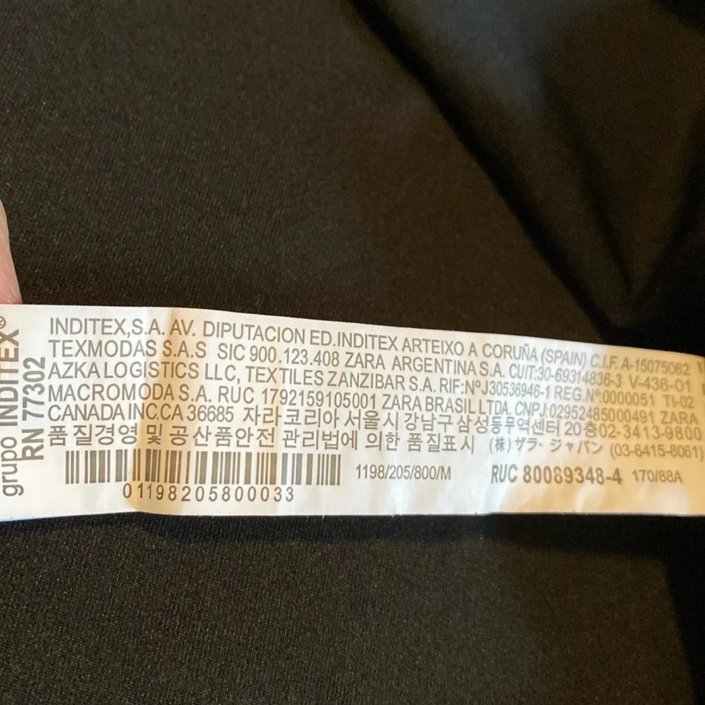 ZARA black cropped top - Image 3