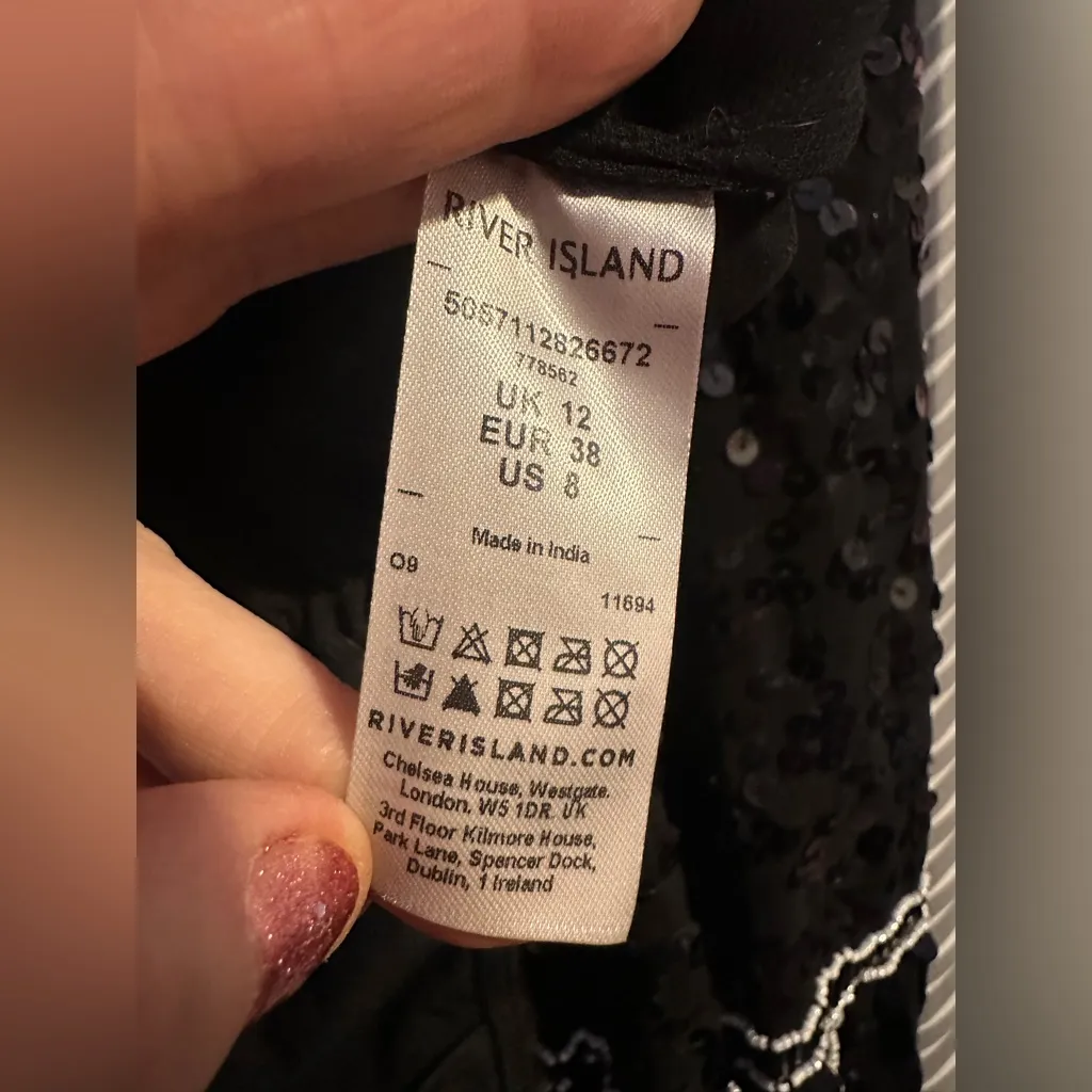 River Island | Sequin Embellished Bodysuit, US8 - Image 9