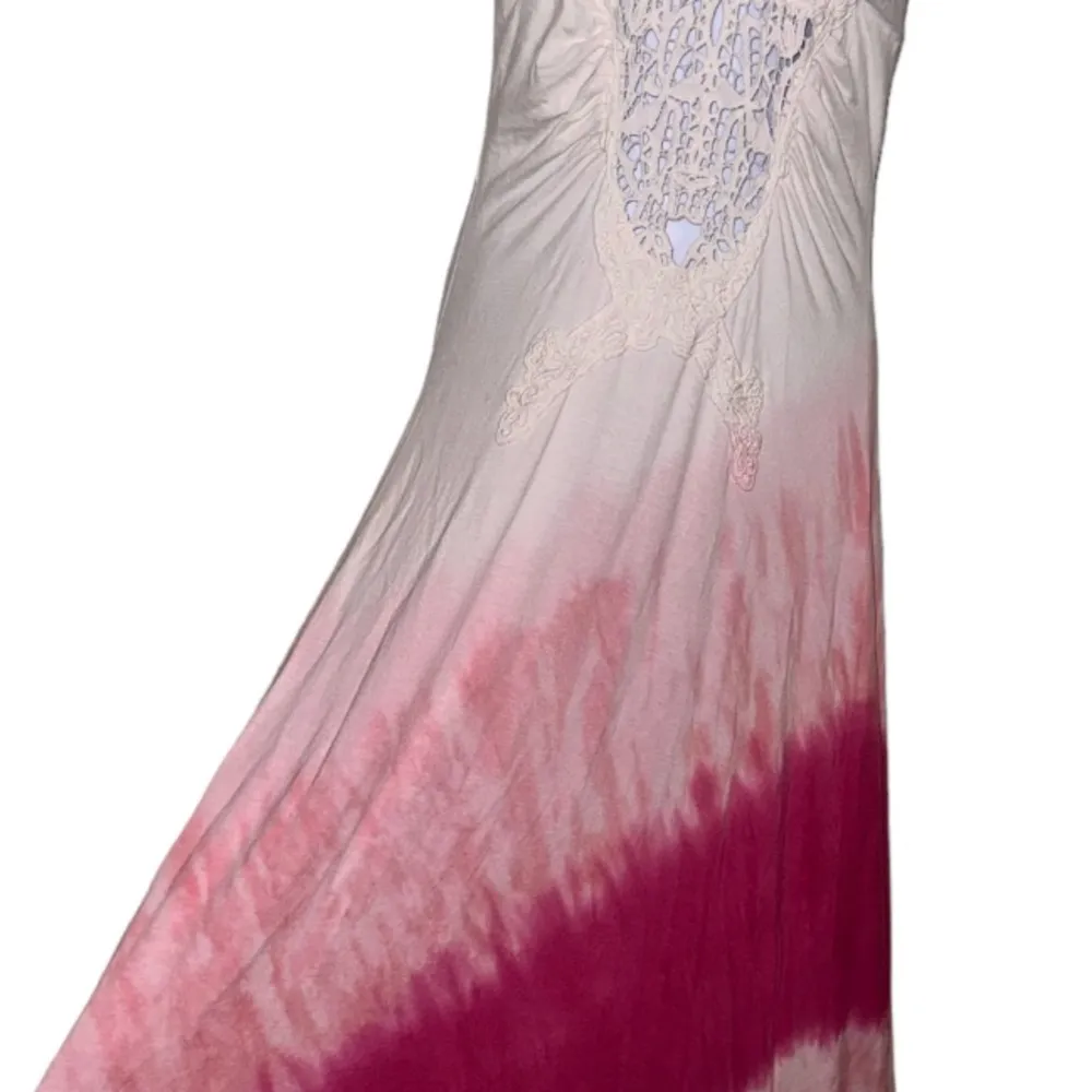 SKY DRESS SIZE L ombré pink halter top maxi dress boho NWOT Size L - Image 5