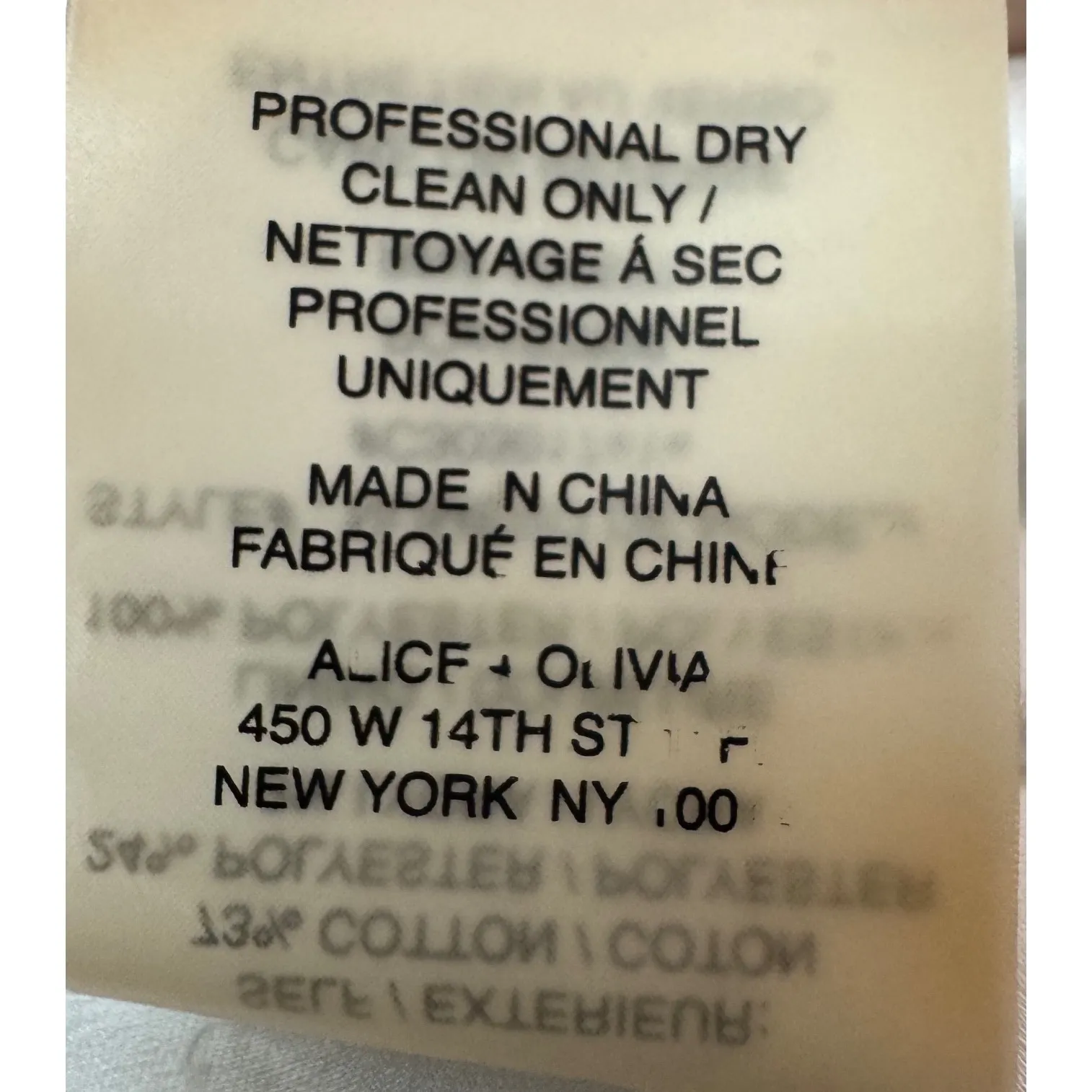 Alice + Olivia Peplum Jacquard top Short‎ Sleeve Zipper Back Size S - Image 8