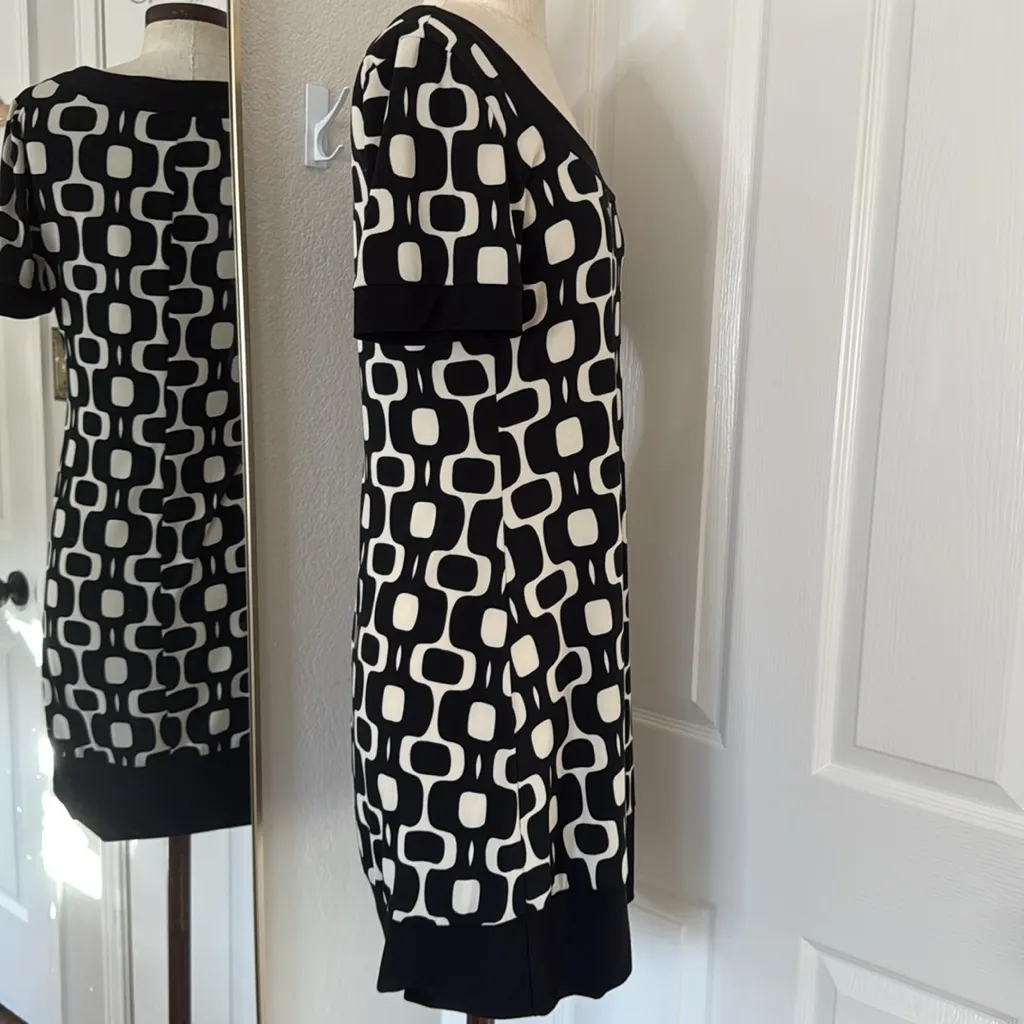 Y2k funky geo print mini dress Black - Image 9