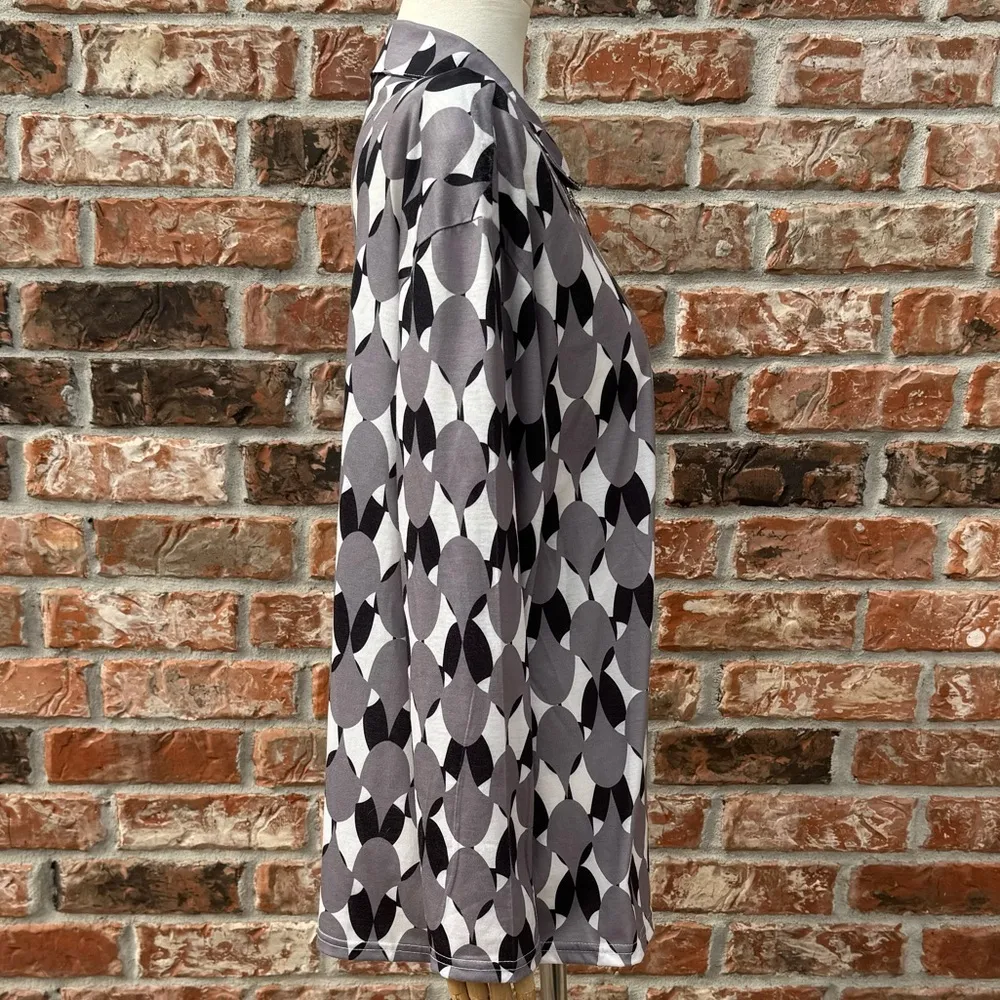 Grey patterned zip - Image 4