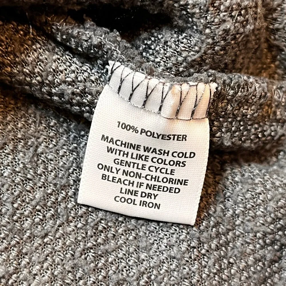 Notre Dame Sherpa Fleece Ladies SZ L Gray Embroidered 1/4 zip Sweatshirt Cozy - Image 6