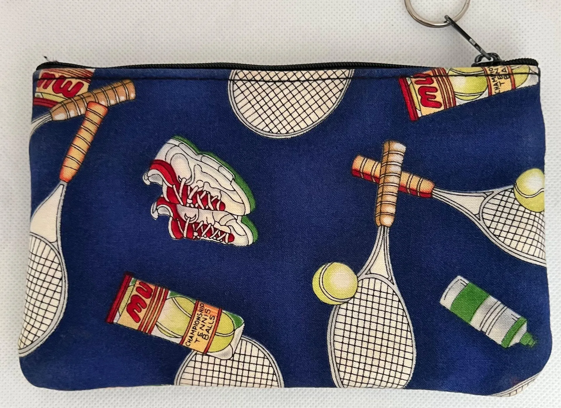 Tennis | small tennis print bag. Blue - Image 3