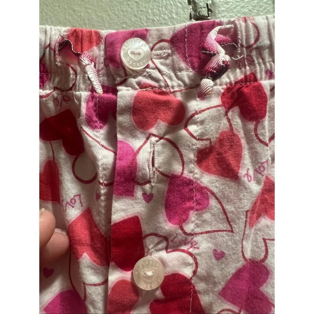 Victoria’s Secret Heart Print Sleep Shorts Woman’s Size Large Y2K From 02 Missin - Image 4