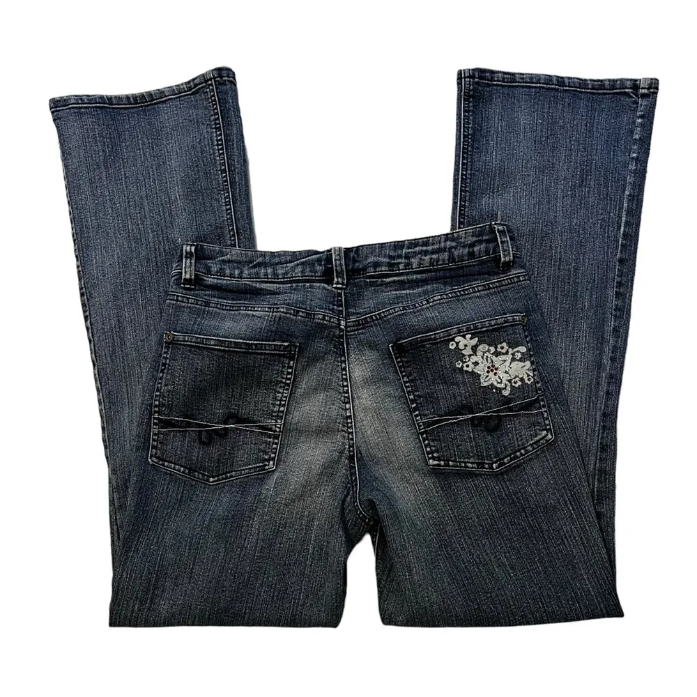 Gitano Y2K Boot Cut Jeans, Sz 8 Blue - Image 8