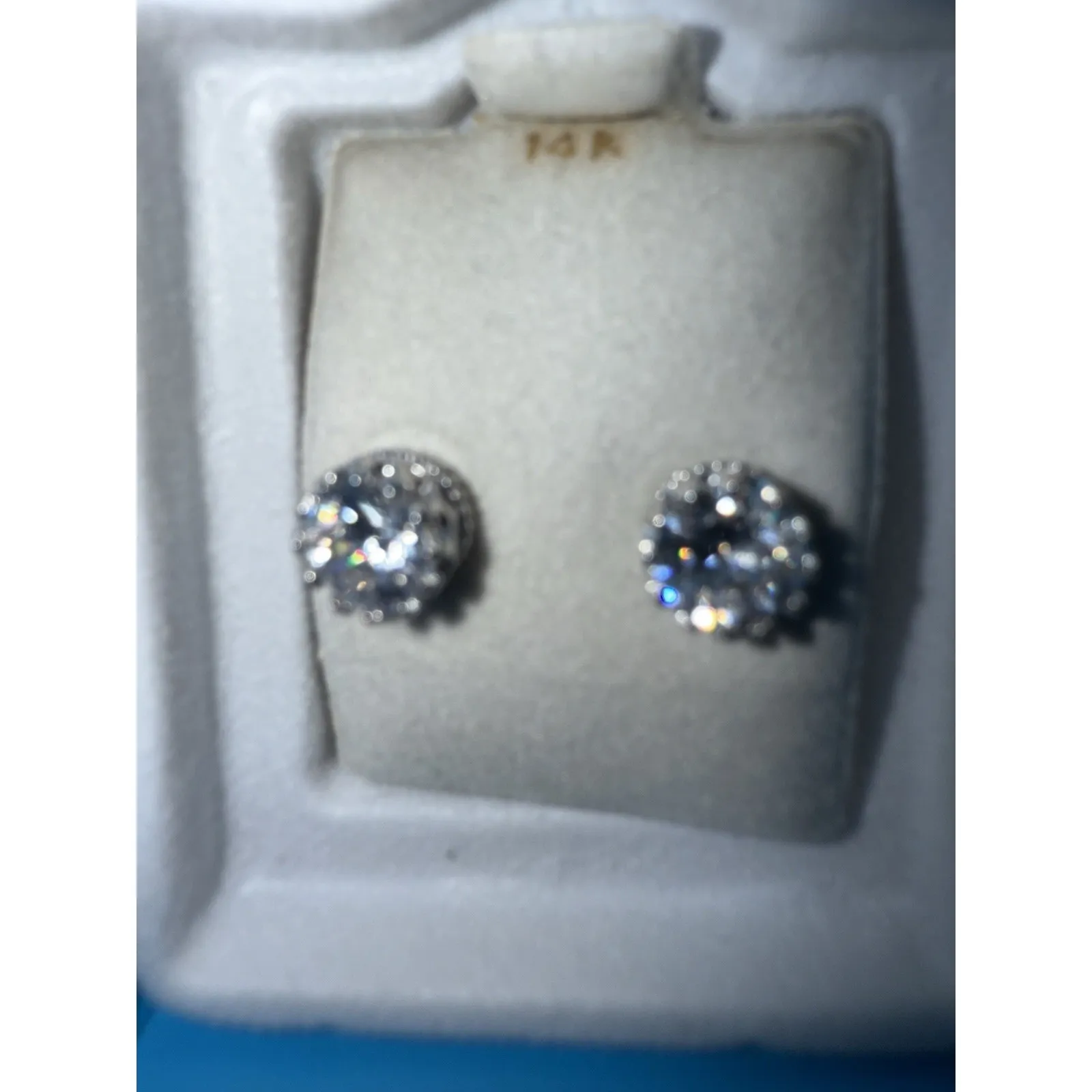 PIERCING PAGODA Cubic Zirconia Stud Earrings in 14K Gold‎ - Image 3