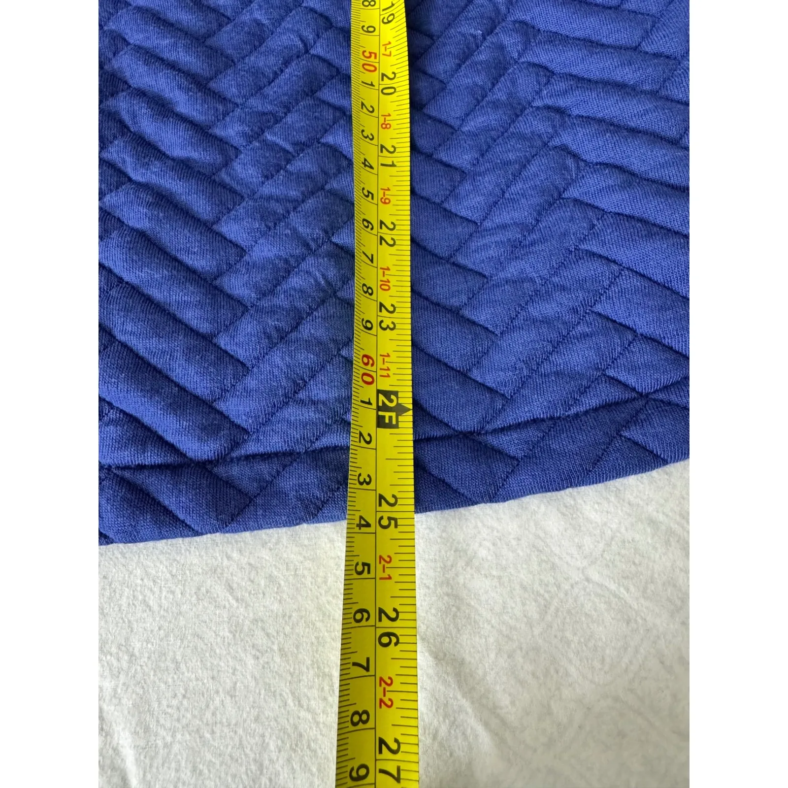 Quilted Pullover Hoodie Women's Long Sleeve Athleisure Sweatshirt Blue - Image 5