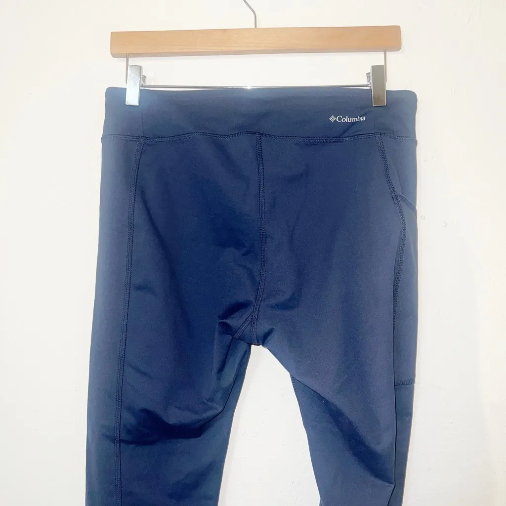 Columbia sportswear company blue one pocket active leggings Size L - Image 8