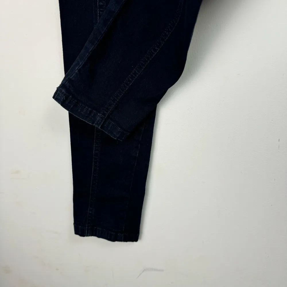 Praire Underground Nouveau Denim Leggings Sz Small Curve Seams Artsy Blue - Image 13