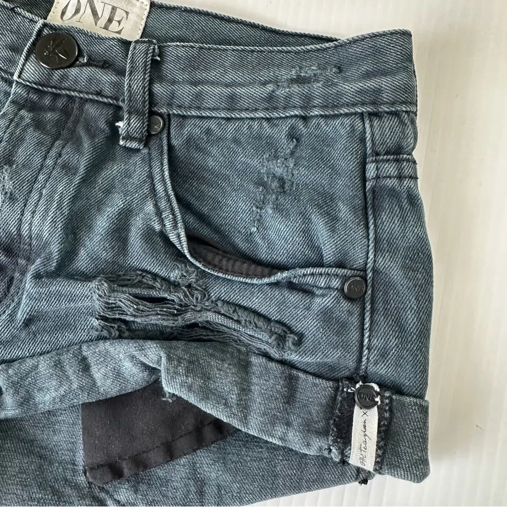 One Teaspoon x Free People Bandits Distressed Washed Black, 24 - Image 12